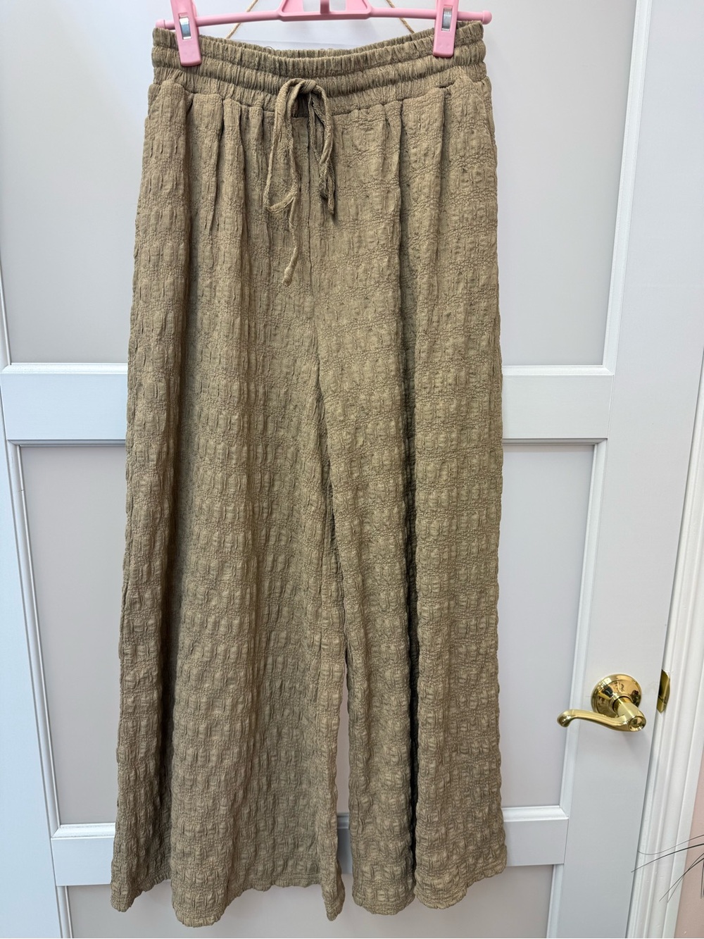 In February Olive Green Wide Leg Pants